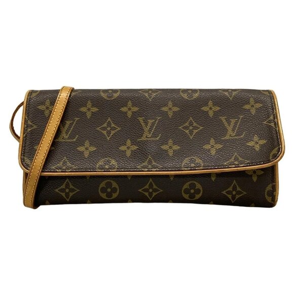 Auth LOUIS VUITTON Pochette Twin GM Monogram Shoulder Bag - Picture 1 of 10